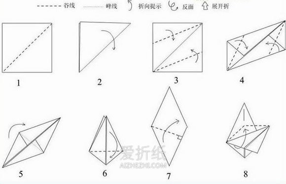 怎么折纸马的图解教程 复杂立体马的折法步骤- www.aizhezhi.com