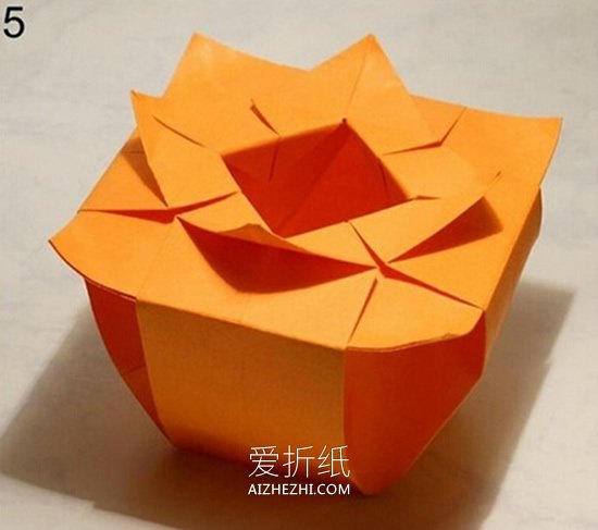 怎么折纸收纳纸盒图解 手工折纸漂亮收纳盒- www.aizhezhi.com