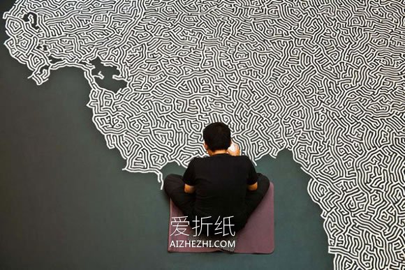 怎么用盐画画的作品 简单而又壮丽的盐画图片- www.aizhezhi.com