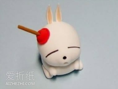 怎么做粘土流氓兔图解 超轻粘土流氓兔制作- www.aizhezhi.com