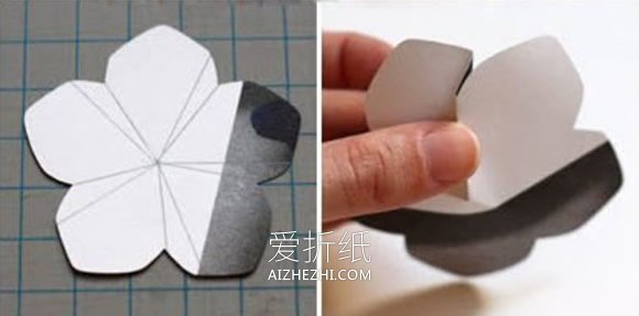 怎么制作纸玫瑰图解 手工制作玫瑰花纸花- www.aizhezhi.com