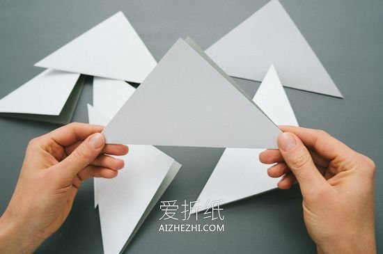 怎么剪纸立体雪花图解 手工剪纸立体雪花教程- www.aizhezhi.com