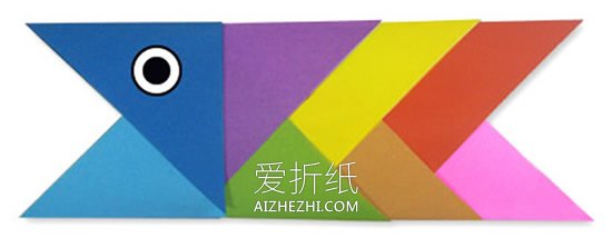 怎么折纸小鱼的教程 幼儿折小鱼的折法图解- www.aizhezhi.com