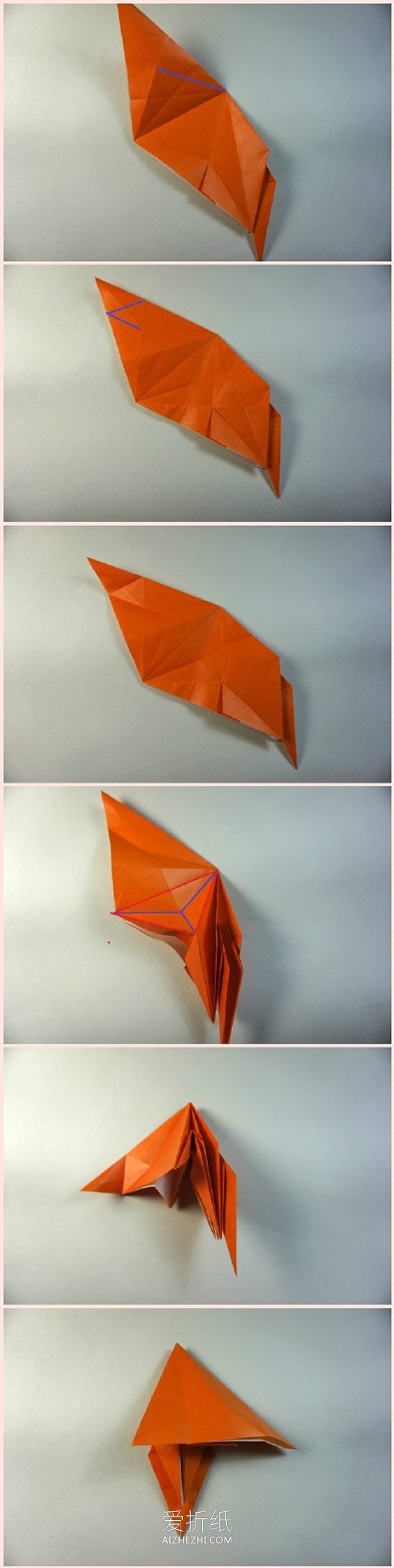 怎么折纸立体猴子图解 复杂猴子的折纸过程- www.aizhezhi.com