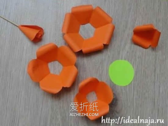 怎么做玫瑰花的图解教程 手工制作纸玫瑰步骤- www.aizhezhi.com