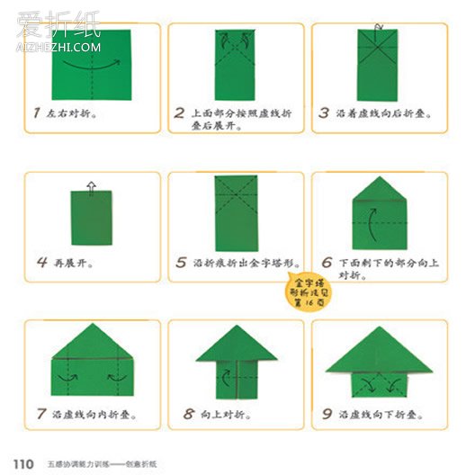 怎么折会跳的青蛙图解 折纸会跳的青蛙折法- www.aizhezhi.com