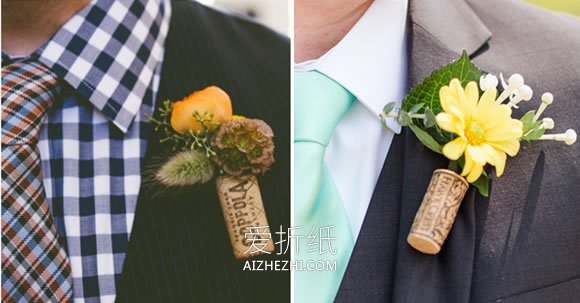 红酒瓶塞的废物利用 在婚礼布置上也能大显身手- www.aizhezhi.com