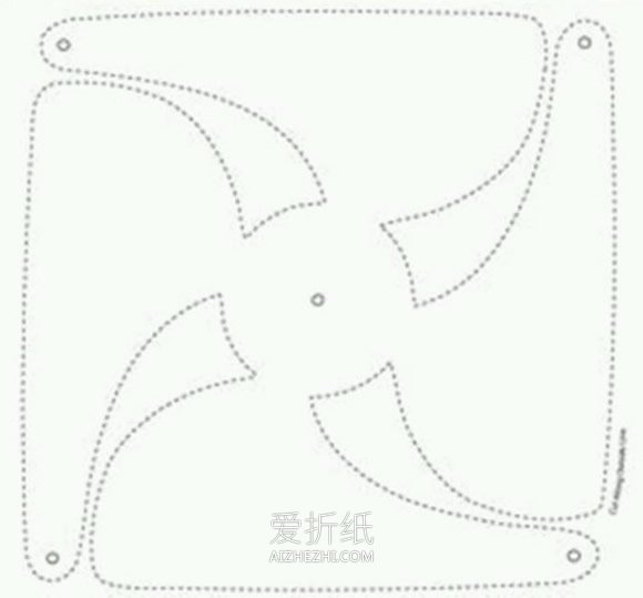怎么做风车的图解教程 手工制作纸风车的方法- www.aizhezhi.com