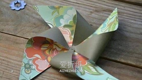 怎么做风车的图解教程 手工制作纸风车的方法- www.aizhezhi.com