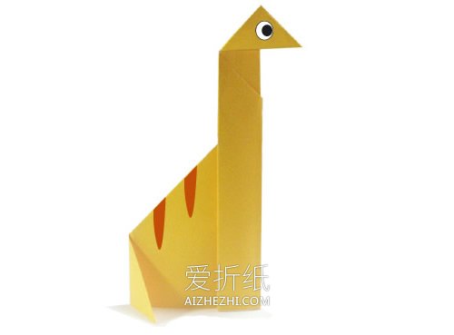 怎么折纸蛇颈龙图解 简单手工折纸蛇颈龙方法- www.aizhezhi.com