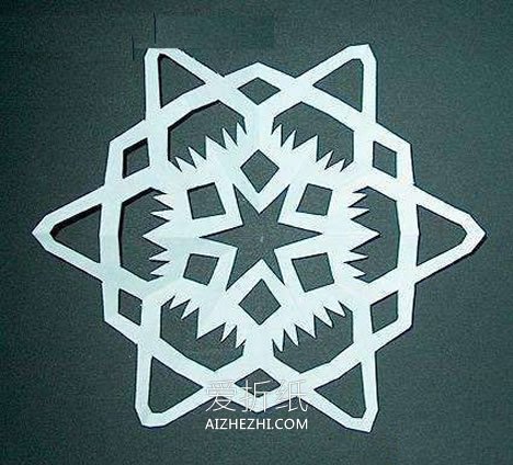 怎么剪纸雪花的基本折法和剪法图解教程- www.aizhezhi.com