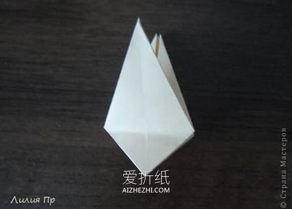 怎么简单折纸玫瑰花 手工折纸简易玫瑰花图解- www.aizhezhi.com