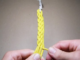 怎么编织六股绳手链 宽手链手工编织图解