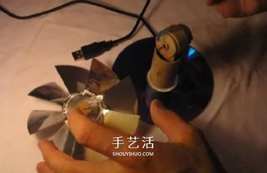 自制USB供电的小风扇 USB风扇DIY制作教程- www.aizhezhi.com