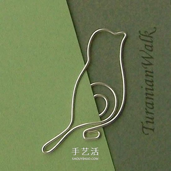 金属丝做书签的作品 手工制作金属丝书签图片- www.aizhezhi.com