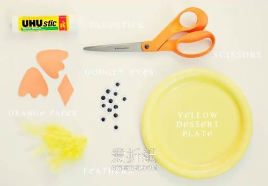 怎么做餐盘小鸟的方法 塑料餐盘手工制作小鸟- www.aizhezhi.com