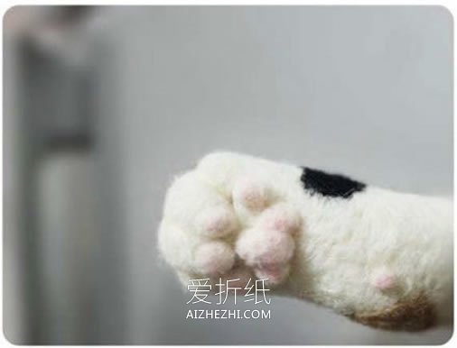 怎么做羊毛毡小猫咪 超萌手工猫咪作品图片- www.aizhezhi.com