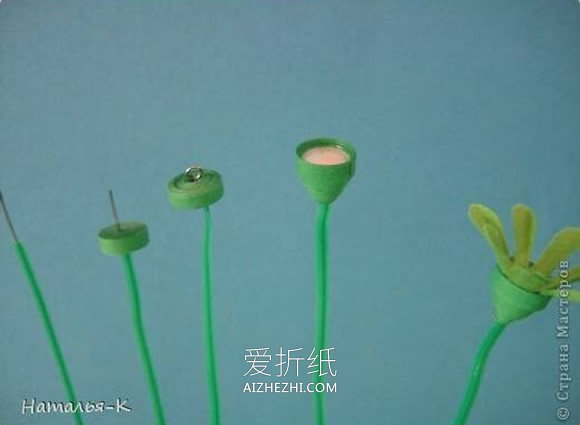 怎么做小菊花的方法 衍纸小菊花手工制作- www.aizhezhi.com