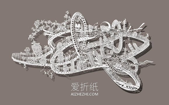 美轮美奂平面纸雕作品 精致手工平面纸雕图片- www.aizhezhi.com