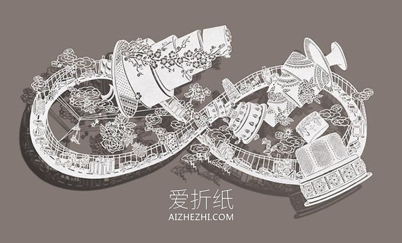 美轮美奂平面纸雕作品 精致手工平面纸雕图片- www.aizhezhi.com