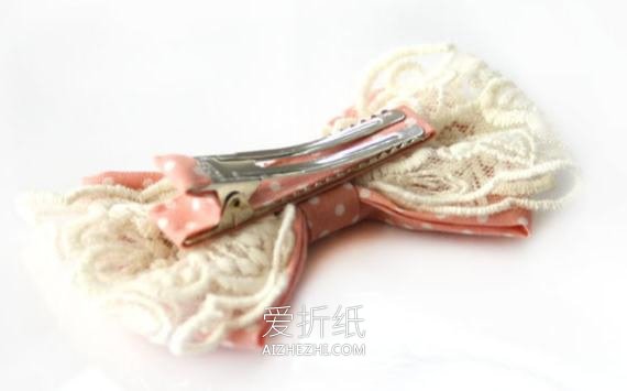怎么做不织布发卡图解 布艺手工制作可爱发饰- www.aizhezhi.com