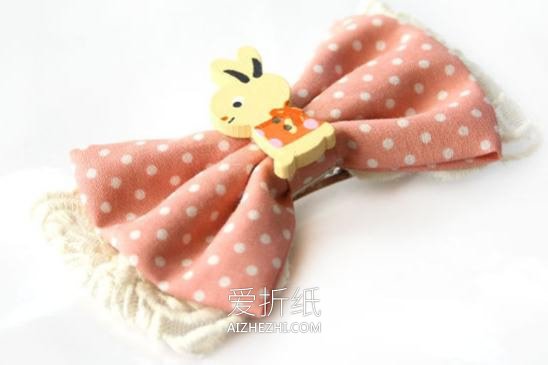 怎么做不织布发卡图解 布艺手工制作可爱发饰- www.aizhezhi.com