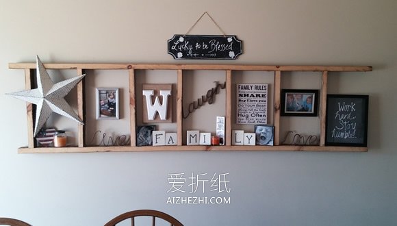 怎么把旧梯子做成收纳架 旧梯子制作收纳架子- www.aizhezhi.com