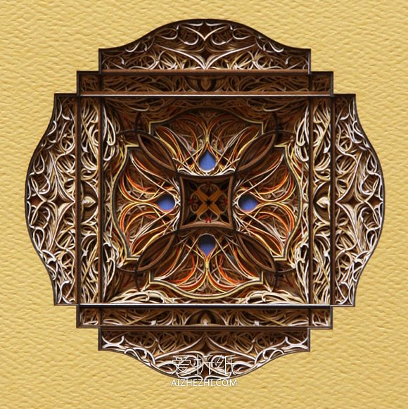 精美绝伦纸雕艺术作品 手工雕刻的美丽纸雕- www.aizhezhi.com