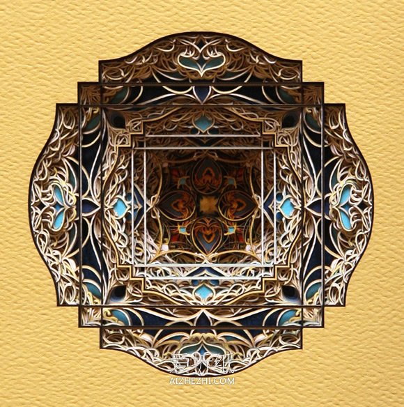 精美绝伦纸雕艺术作品 手工雕刻的美丽纸雕- www.aizhezhi.com
