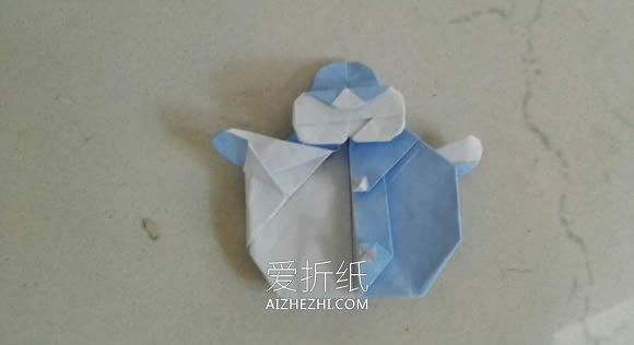 怎么折纸雪人的方法 手工折纸雪人的步骤图解- www.aizhezhi.com