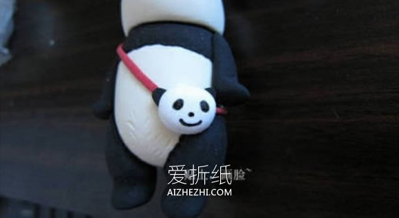 怎么做粘土大熊猫图解 超轻粘土卡通大熊猫- www.aizhezhi.com