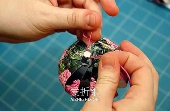 怎么做纸灯笼的方法简易 明信片手工制作灯笼- www.aizhezhi.com