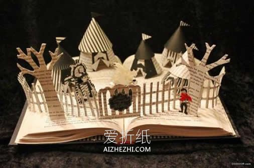 怎么用旧书做纸雕图片 手工制作旧书纸雕作品- www.aizhezhi.com