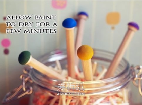 怎么做可爱蘑菇铅笔 可爱铅笔手工改造方法- www.aizhezhi.com