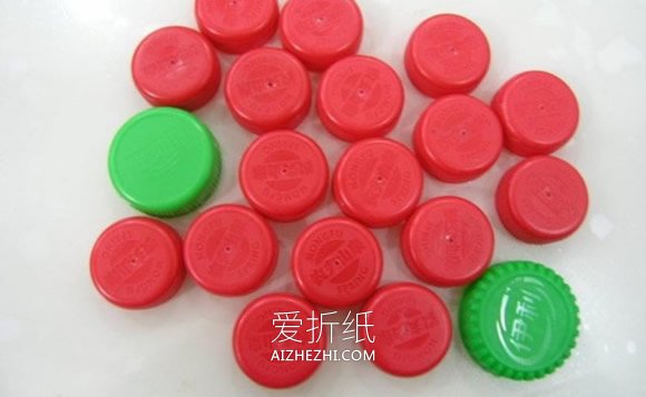 怎么做小灯笼图解教程 塑料瓶盖手工制作灯笼- www.aizhezhi.com