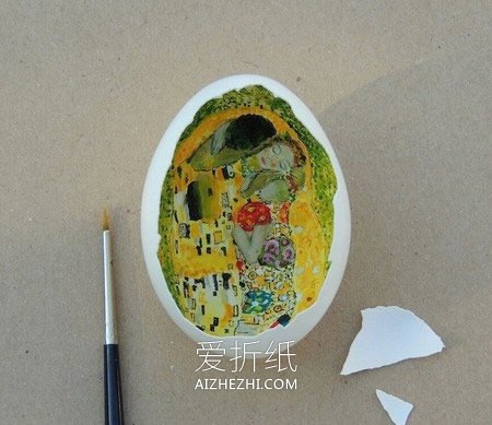 蛋壳内部手绘作品 鸡蛋壳变废为宝做蛋壳画- www.aizhezhi.com