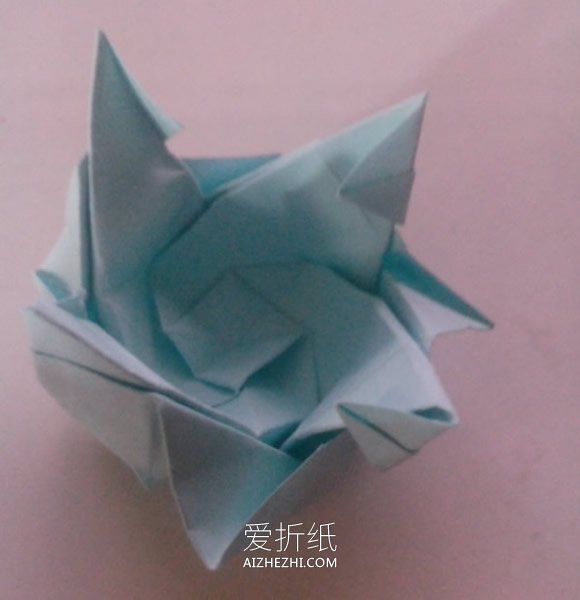 手工玫瑰花怎么折图解 如何折纸玫瑰的折法- www.aizhezhi.com