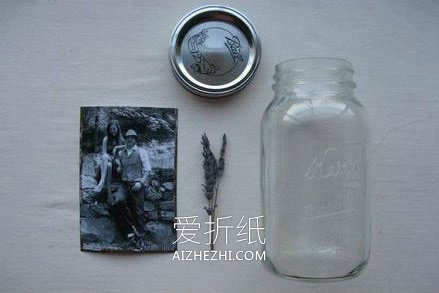 怎么做玻璃相框的方法 玻璃罐手工制作相框- www.aizhezhi.com