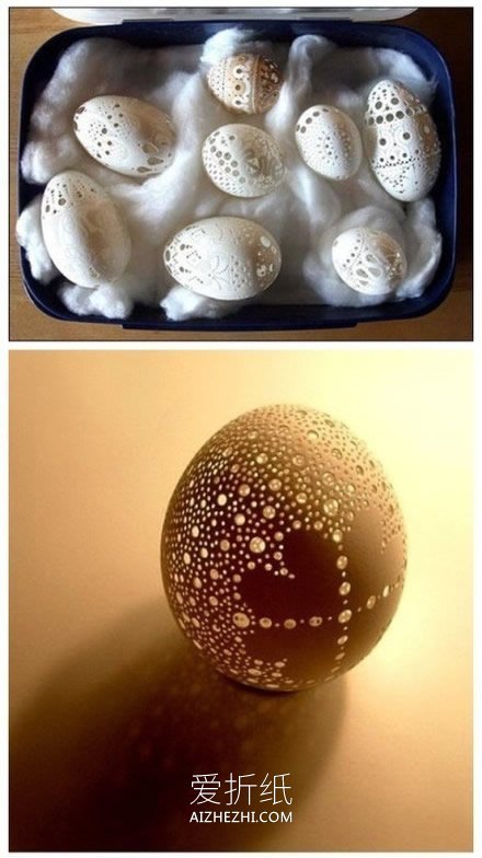 美丽的手工蛋雕作品 鸡蛋雕刻作品图片- www.aizhezhi.com