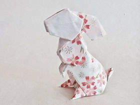 怎么折纸逼真的兔子 手工折纸立体兔子图解