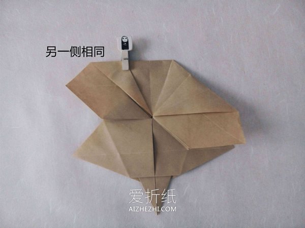 怎么折纸逼真的兔子 手工折纸立体兔子图解- www.aizhezhi.com