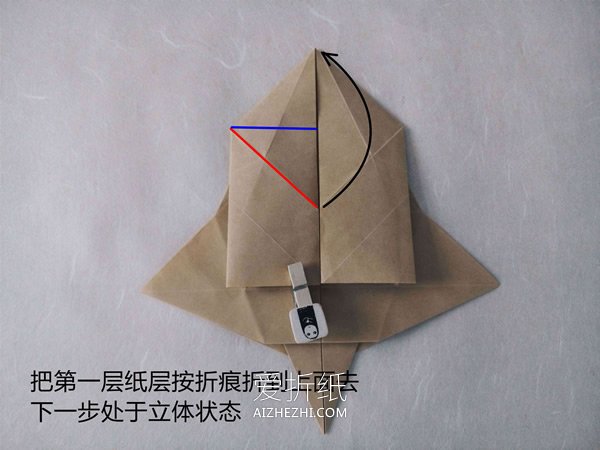 怎么折纸逼真的兔子 手工折纸立体兔子图解- www.aizhezhi.com