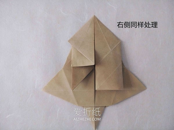 怎么折纸逼真的兔子 手工折纸立体兔子图解- www.aizhezhi.com