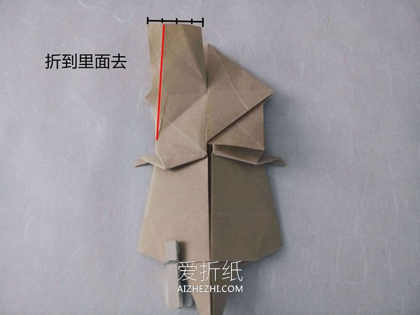 怎么折纸逼真的兔子 手工折纸立体兔子图解- www.aizhezhi.com