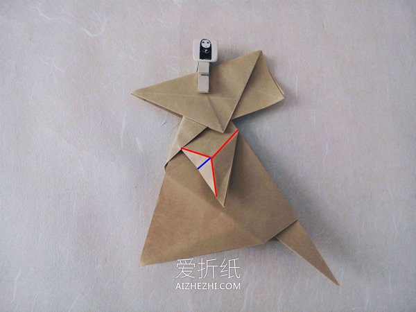 怎么折纸逼真的兔子 手工折纸立体兔子图解- www.aizhezhi.com