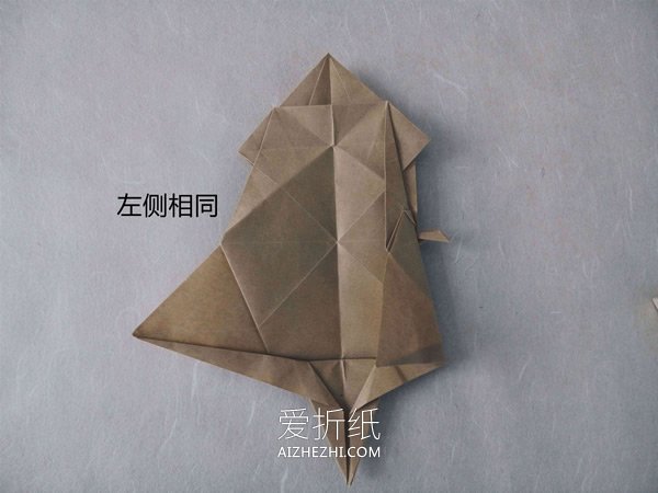 怎么折纸逼真的兔子 手工折纸立体兔子图解- www.aizhezhi.com