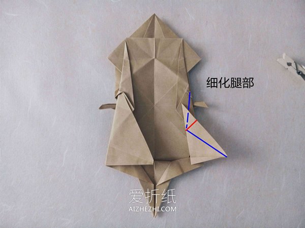 怎么折纸逼真的兔子 手工折纸立体兔子图解- www.aizhezhi.com