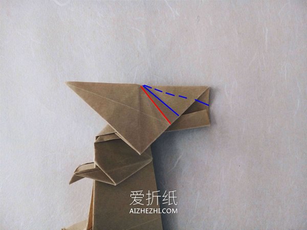 怎么折纸逼真的兔子 手工折纸立体兔子图解- www.aizhezhi.com