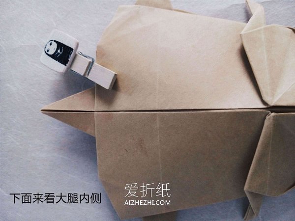 怎么折纸逼真的兔子 手工折纸立体兔子图解- www.aizhezhi.com