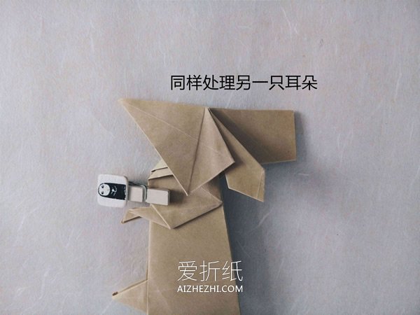 怎么折纸逼真的兔子 手工折纸立体兔子图解- www.aizhezhi.com